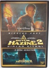 BÜYÜK HAZİNE 2 SIRLAR KİTABI - NATIONAL TREASURE 2 BOOK OF SECRETS - NICOLAS CAGE - 2DVD 2.EL