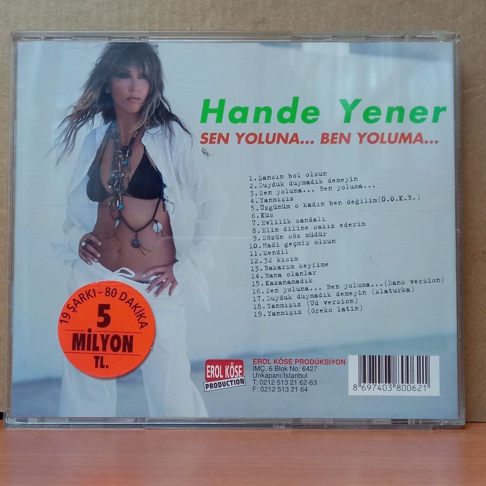 HANDE YENER - SEN YOLUNA...BEN YOLUMA... (2002) - CD 2.EL