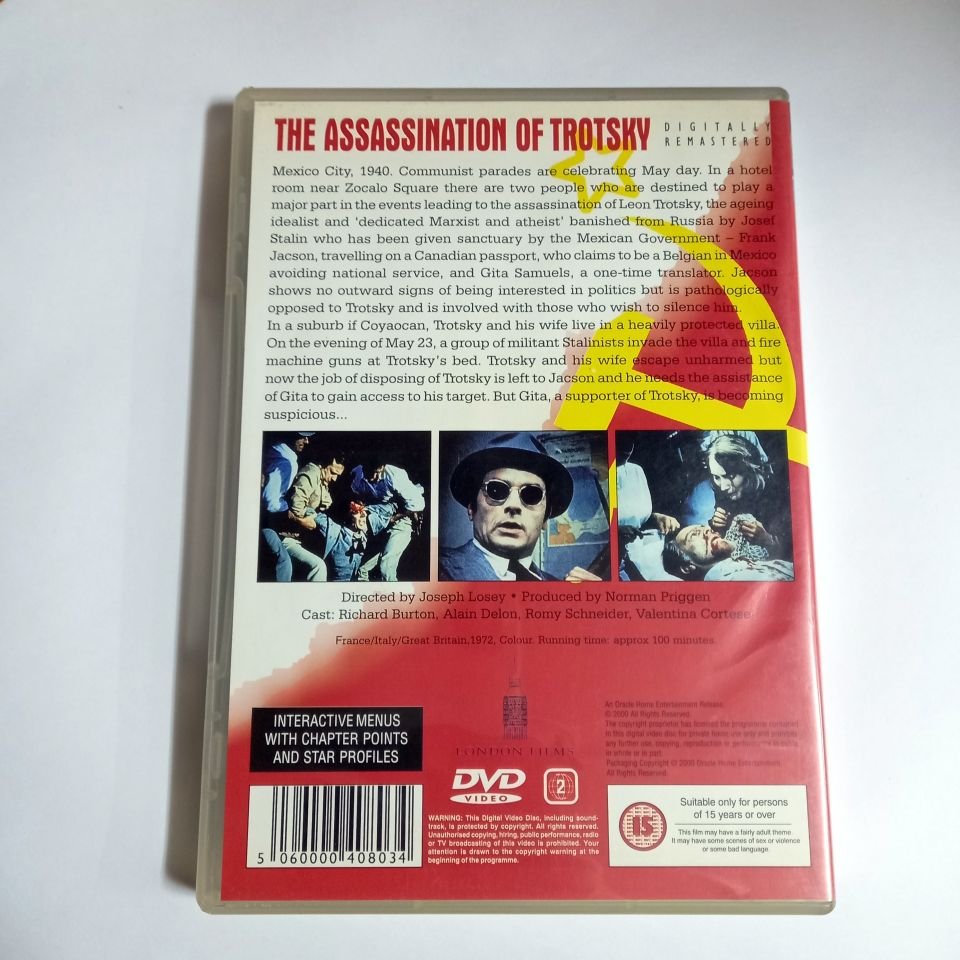 THE ASSASINATION OF TROTSKY - RICHARD BURTON, ALAIN DELON, ROMY SCHNEIDER, YÖN.: JOSEPH LOSEY - DVD 2.EL TÜRKÇE ALTYAZI YOKTUR