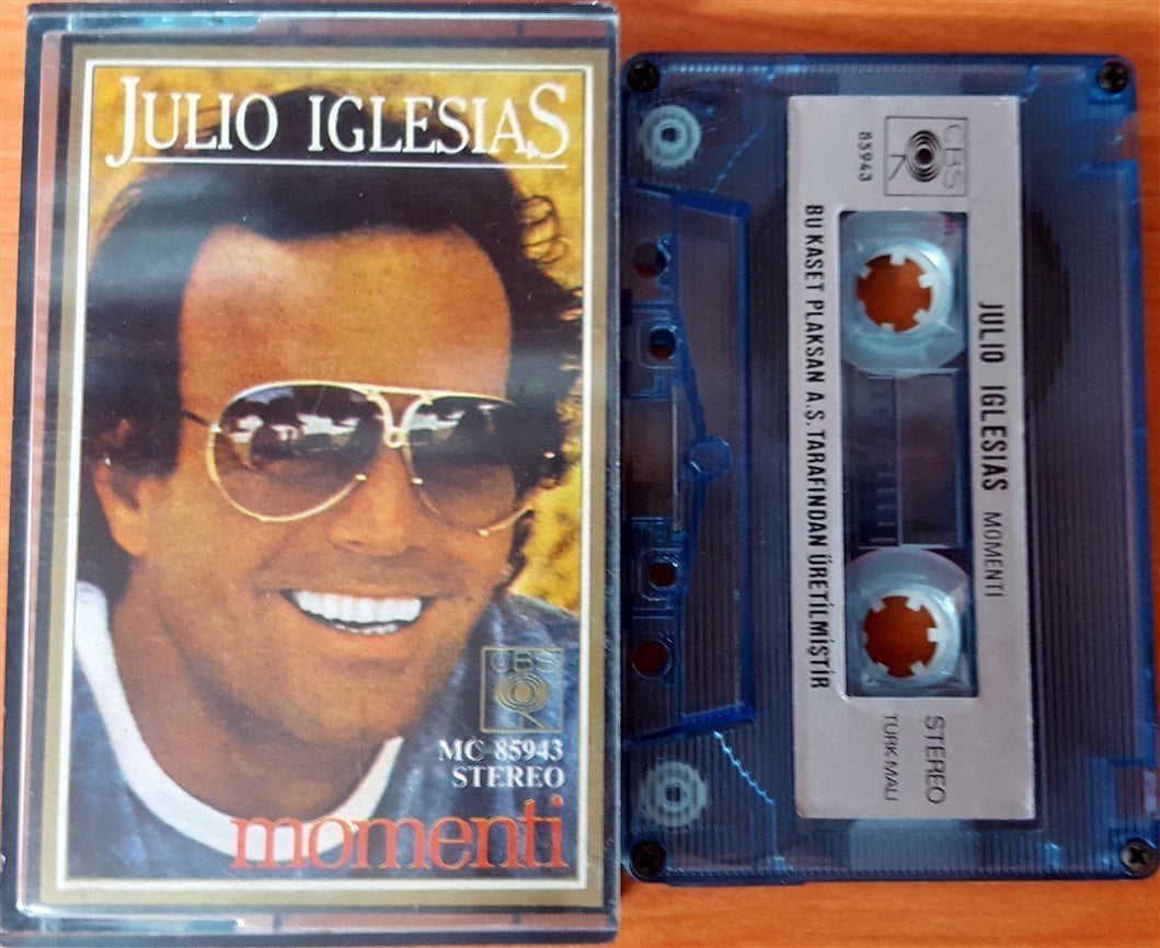 JULIO IGLESIAS - MOMENTI CASSETTE MADE IN TURKEY ''USED'' PAPER LABEL