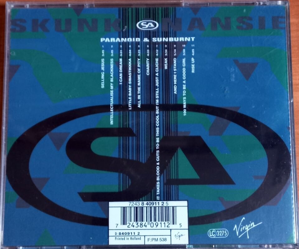 SKUNK ANANSIE - PARANOID & SUNBURNT (1995) - CD 2.EL