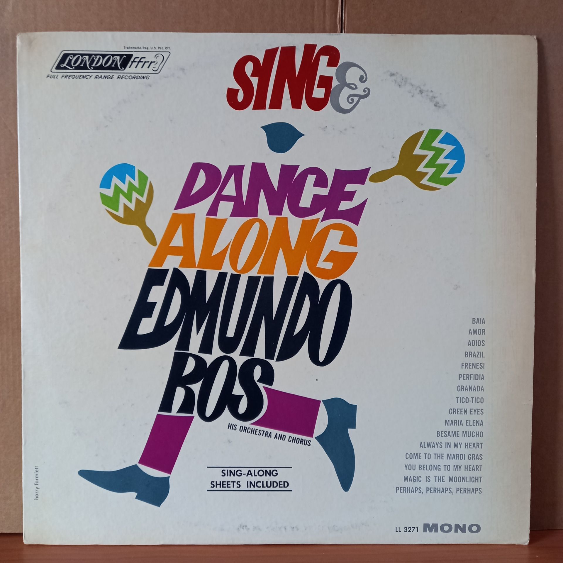 EDMUNDO ROS – SING DANCE WITH EDMUNDO ROS (1963) - LP 2.EL PLAK