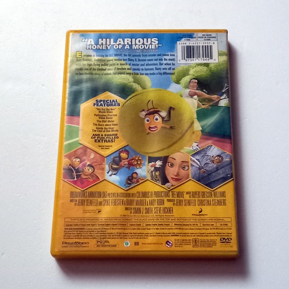 BEE MOVIE - ANİMASYON - SES.: JERRY SEINFELD, RENÉE ZELLWEGER - YÖN.: S. SMITH, S. HICKNER - DVD 1. BÖLGE TÜRKÇE ALTYAZI YOKTUR 2. EL
