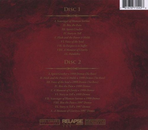 DEATH - THE SOUND OF PERSEVERANCE (1998) - 2CD REMASTERED REISSUE JEWEL CASE AMBALAJINDA SIFIR
