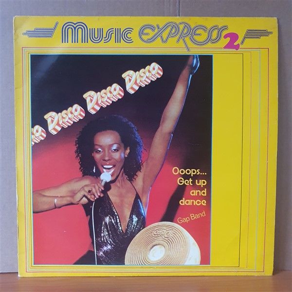 MUSIC EXPRESS 2 / GAP BAND, FRANCE JOLIE, B.T. EXPRESS, JAMES BROWN, MYSTIC MERLIN - LP YERLİ BASKI 2.EL PLAK