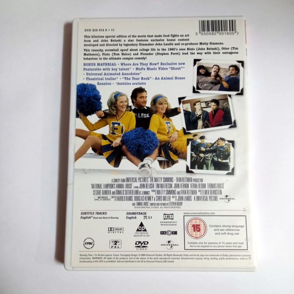 NATIONAL LAMPOON\'S ANIMAL HOUSE - JOHN BELUSHI, YÖN.: JOHN LANDIS - DVD 2.EL TR ALTYAZI YOKTUR