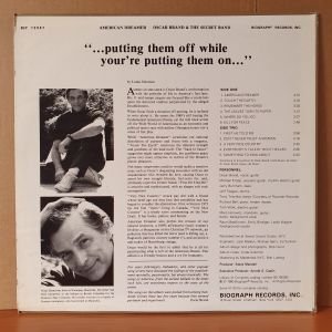 OSCAR BRAND & THE SECRET BAND - AMERICAN DREAMER (1980) - LP 2.EL PLAK