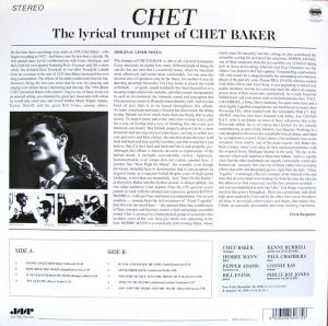 CHET BAKER - CHET / THE LYRICAL TRUMPET OF CHET BAKER (1959) - LP 180GR REISSUE SIFIR PLAK