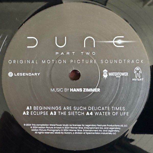 DUNE PART TWO - SOUNDTRACK / HANS ZIMMER (2024) - 2LP SIFIR PLAK