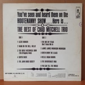 CHAD MITCHELL TRIO - THE BEST OF (1963) - LP 2.EL PLAK
