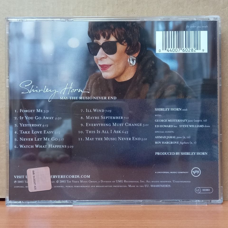 SHIRLEY HORN – MAY THE MUSIC NEVER END (2003) - CD 2.EL