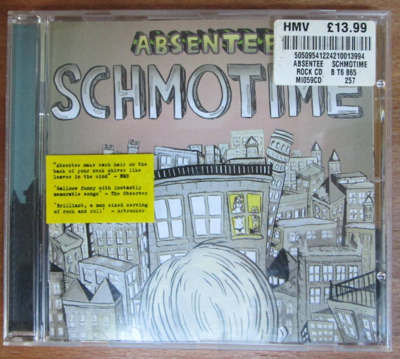ABSENTEE - SCHMOTIME CD 2006 ALTERNATIVE INDIE ROCK 2.EL