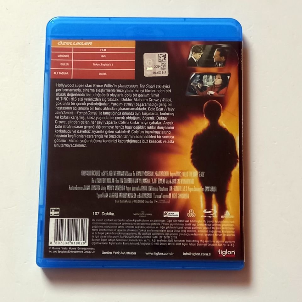 ALTINCI HİS / THE SIXTH SENSE - BRUCE WILLIS, TONI COLLETTE, HALEY JOEL OSMENT - YÖN.: M. NIGHT SHYAMALAN - BLU-RAY  2.EL