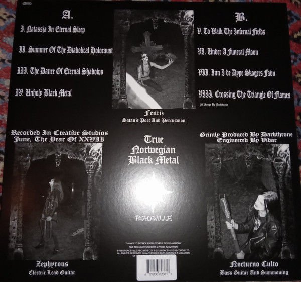 DARKTHRONE - UNDER A FUNERAL MOON (1993) - LP 2023 COLOURED EDITION BLACK METAL SIFIR PLAK