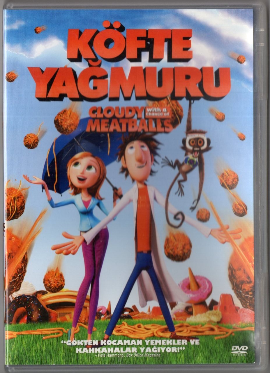 KÖFTE YAĞMURU - WITH A CHANCE OF CLOUDY MEATBALLS - ANİMASYON - DVD 2.EL