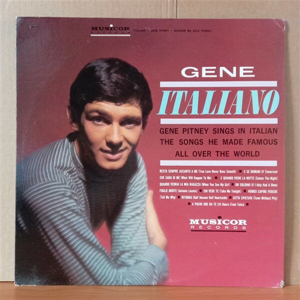 GENE PITNEY – GENE ITALIANO (1964) - LP 2.EL PLAK