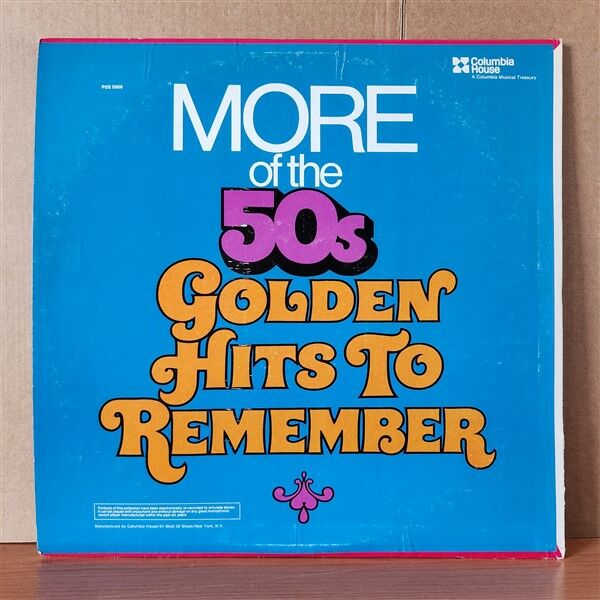 MORE OF THE 50S GREATEST LOVE SONGS AND GOLDEN HITS TO REMEMBER / JOHNNY MATHIS, TONY MARTIN, CARL SMITH, RUSTY DRAPER, JERRY VALE, GEORGE SHEARING - 2LP 2.EL PLAK