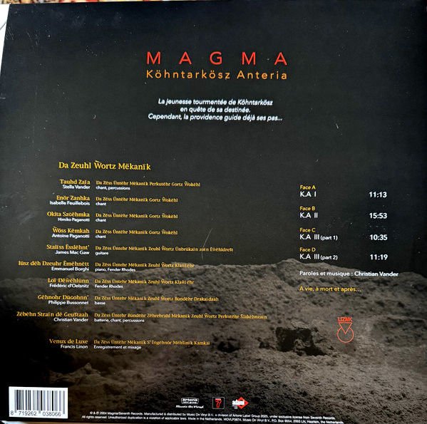 MAGMA - K.A. (Köhntarkösz Anteria) (2004) - 2LP 180GR 2025 45RPM EDITION SIFIR PLAK