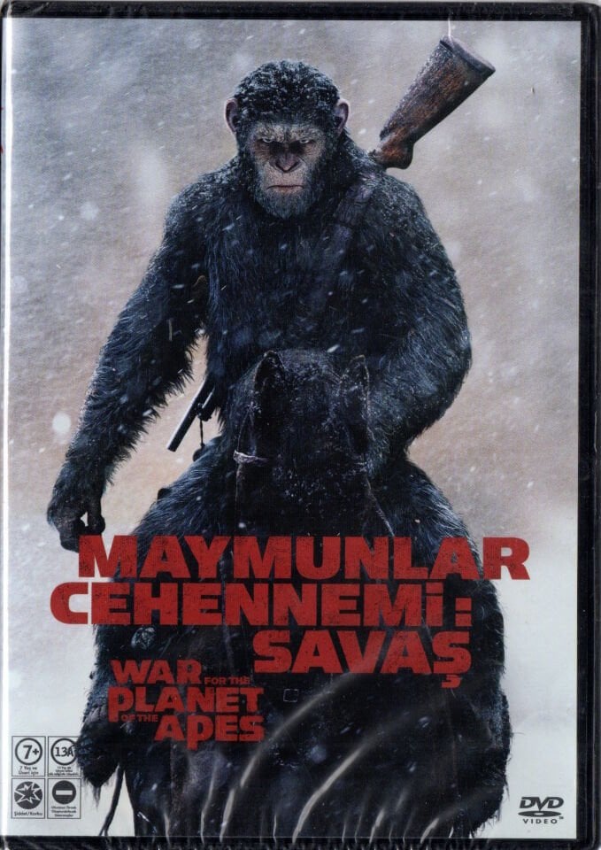 WAR FOR THE PLANET OF THE APES - MAYMUNLAR CEHENNEMİ SAVAŞ - MATT REEVES - DVD AMBALAJINDA SIFIR