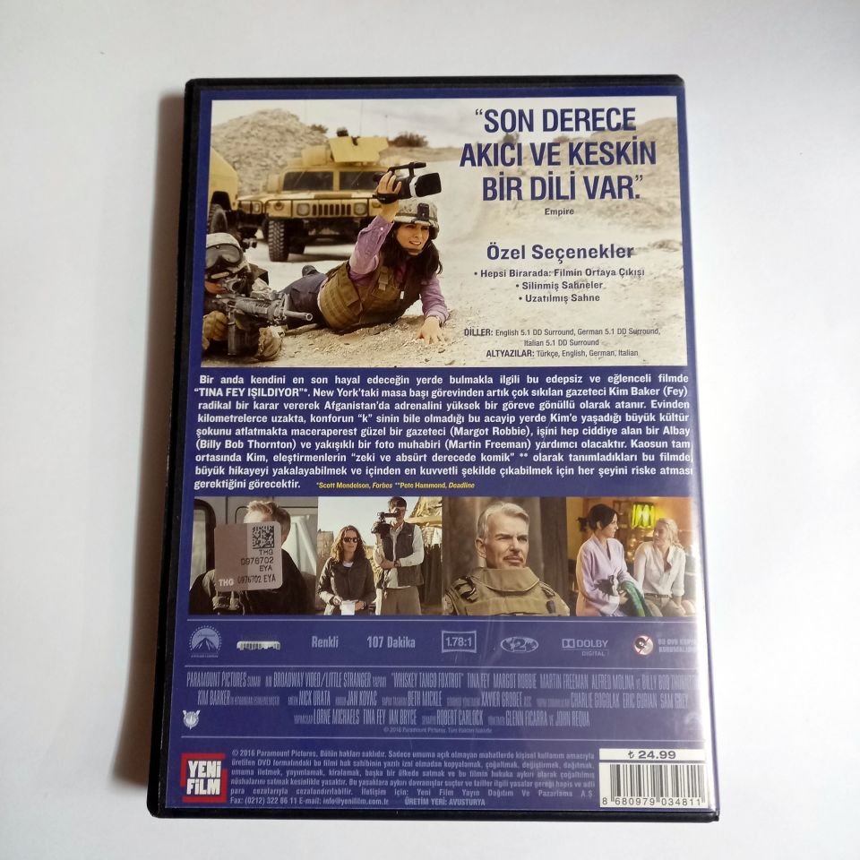HAY AKSİ ŞEYTAN - WHISKEY TANGO FOXTROT - TINA FEY, MARGOT ROBBIE, MARTIN FREEMAN - DVD 2.EL