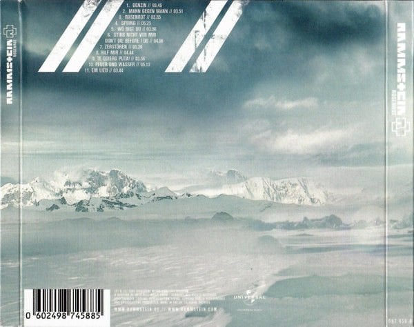 RAMMSTEIN - ROSENROT (2005) - CD REISSUE / DIGIPACK AMBALAJINDA SIFIR