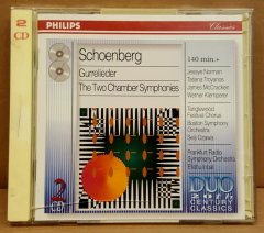 SCHOENBERG - GURRELIEDER / CHAMBER SYMPHONIES NO 1 & 2 / JESSYE NORMAN SEIJI OZAWA - 2CD 1999 2.EL