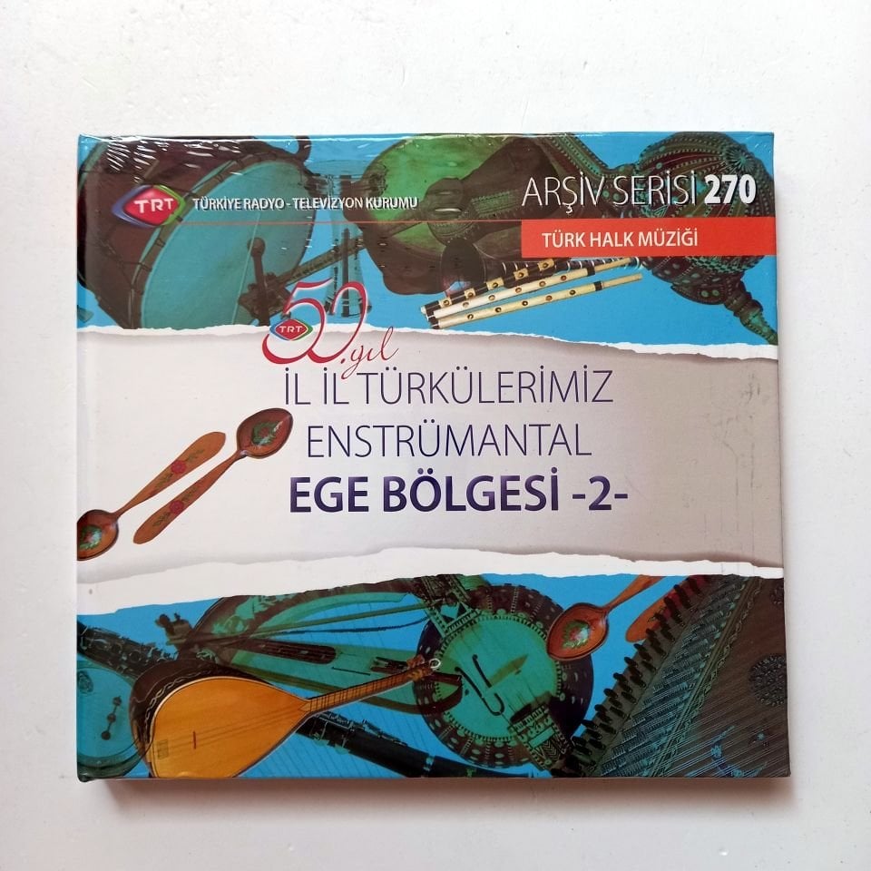 İL İL TÜRKÜLERİMİZ ENSTRÜMANTAL / EGE BÖLGESİ-2 / TÜRK HALK MÜZİĞİ / TRT ARŞİV SERİSİ 270 - CD SIFIR