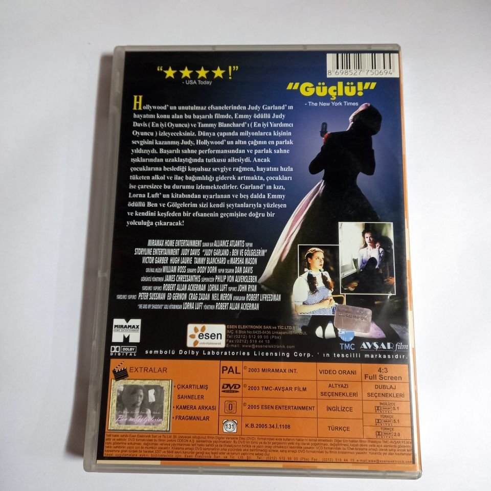 BEN VE GÖLGELERİM - ME AND MY SHADOWS - JUDY DAVIS, TAMMY BLANCHARD - DVD 2.EL