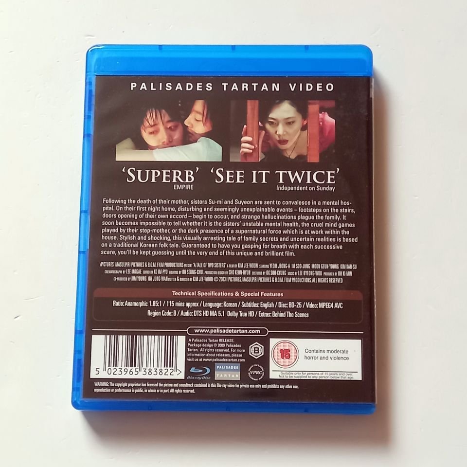 A TALE OF TWO SISTERS - YEOM JEONG-A, IM SOO-JUNG  - YÖN.: KIM JEE-WON - BLU-RAY REGION B 2.EL TÜRKÇE ALTYAZI YOKTUR