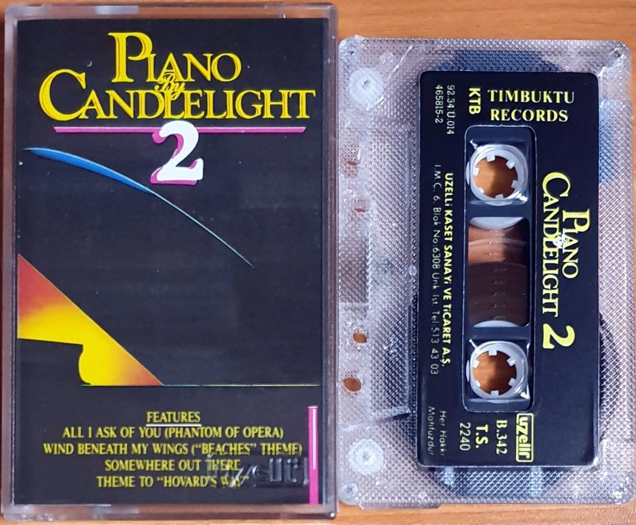PIANO BY CANDLELIGHT 2 (1992) - KASET UZELLİ 2.EL