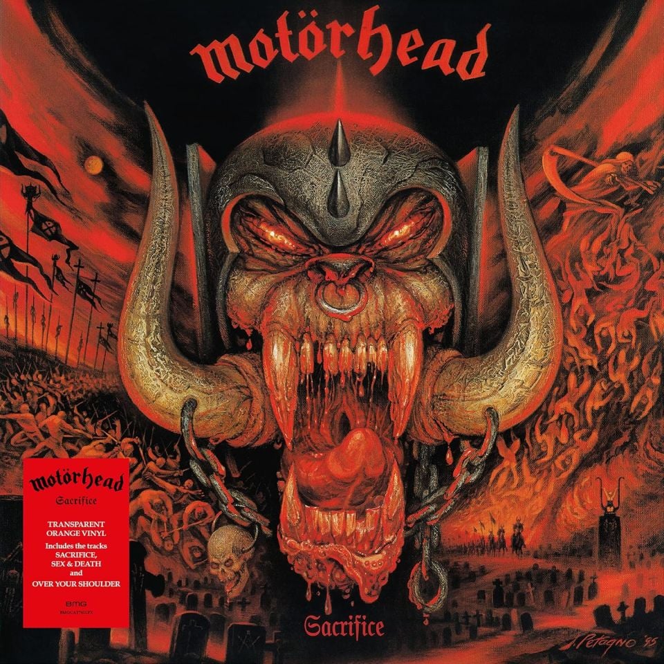 MOTÖRHEAD - SACRIFICE (1995) - LP 2023 TRANSPARENT ORANGE COLOURED EDITION SIFIR PLAK