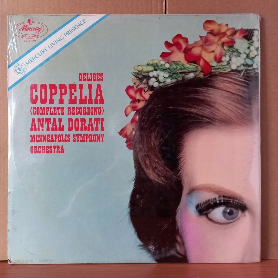 DELIBES . ANTAL DORATI . MINNEAPOLIS SYMPHONY ORCHESTRA – COPPELIA [COMPLETE RECORDING] (1958) - 2LP DÖNEM BASKISI SIFIR PLAK