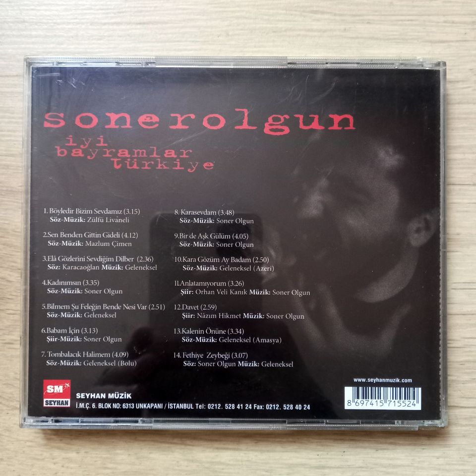 SONER OLGUN – İYİ BAYRAMLAR TÜRKİYE (2004) - CD 2.EL