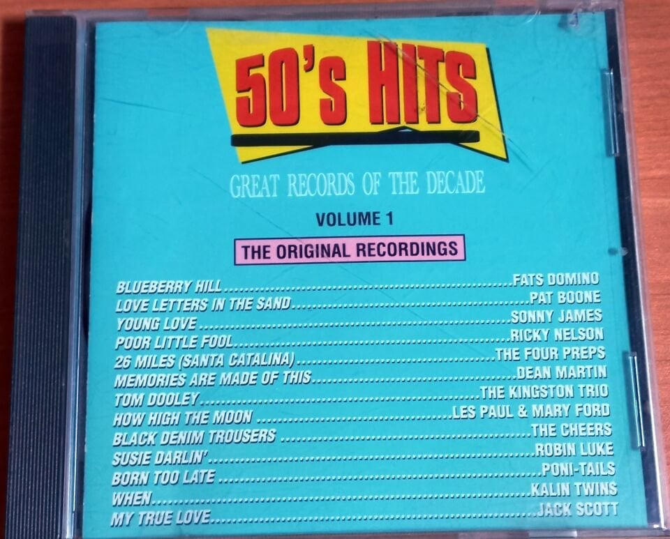 VARIOUS – 50'S HITS: GREAT RECORDS OF THE DECADE - VOLUME 1 (1990) - CD 2.EL