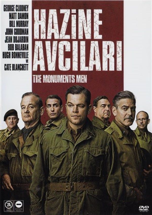 HAZİNE AVCILARI - The MONUMENTS MEN - GEORGE CLOONEY - MATT DAMON - BILL MURRAY - DVD AMBALAJINDA SIFIR