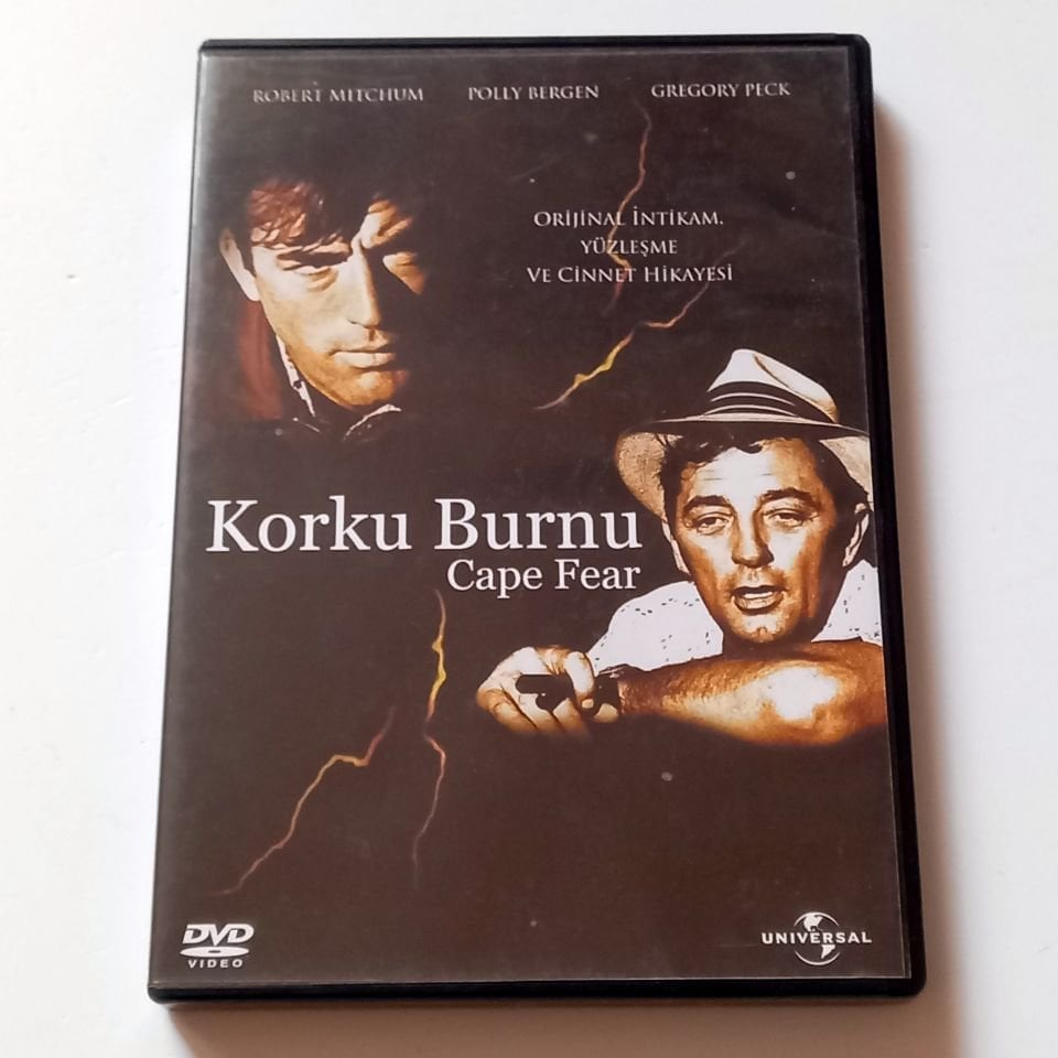 KORKU BURNU (1962) - CAPE FEAR (1962) -GREGORY PECK, ROBERT MITCHUM, POLLY BERGEN, YÖN.: J. LEE THOMPSON - DVD 2.EL