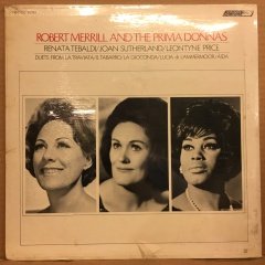 ROBERT MERRILL AND THE PRIMA DONNAS RENATA TEBALDI, JOAN SUTHERLAND, LEONTYNE PRICE 1970 SIFIR PLAK