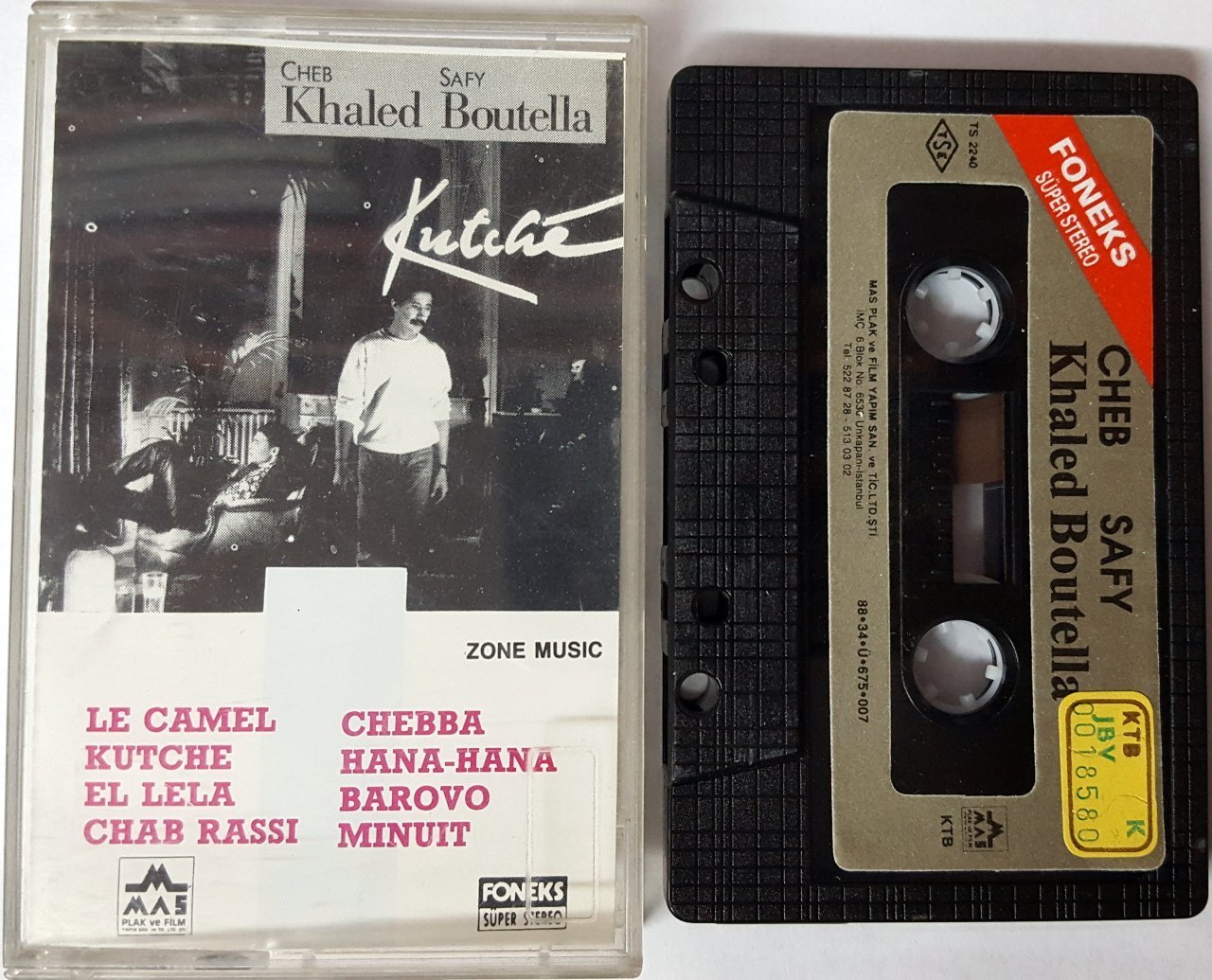 CHEB KHALED SAFY BOUTELLA - KUTCHE (1988) CASSETTE MADE IN TURKEY ''USED''