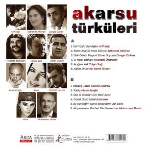 MUHLİS AKARSU TÜRKÜLERİ - TRIBUTE ALBÜM [ARİF SAĞ, SABAHAT AKKİRAZ, CENGİZ ÖZKAN, MUSA EROĞLU,..] - LP 2022 SIFIR PLAK