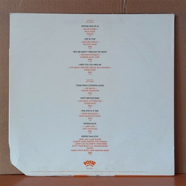 JOE SIMON – BY POPULAR DEMAND JOE SIMON'S GREATEST HITS VOLUME 2 (1985) - LP 2. EL PLAK