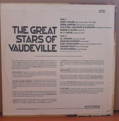 THE GREAT STARS OF VAUDEVILLE - LP 2.EL PLAK