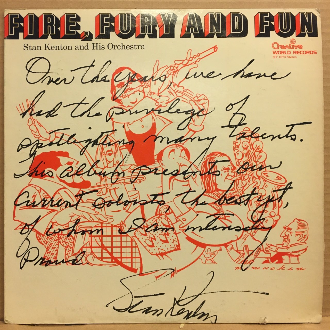 STAN KENTON - FIRE FURY AND FUN (1974) 2.EL PLAK