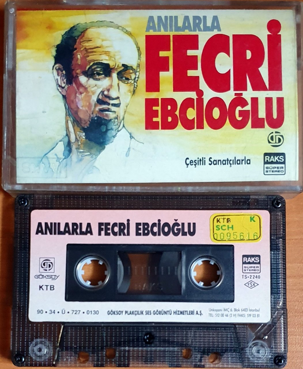 FECRİ EBCİOĞLU - ANILARLA (1990) - KASET GÖKSOY 2.EL