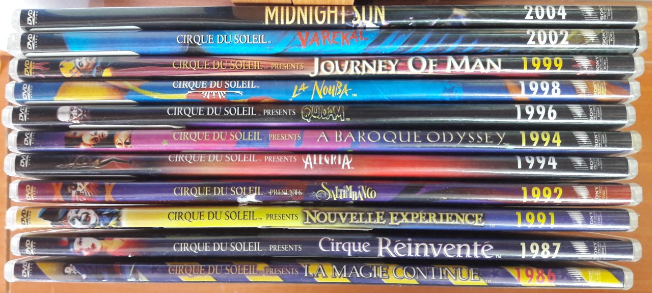 CIRQUE DU SOLEIL - 11DVD 2.EL 1. BÖLGE
