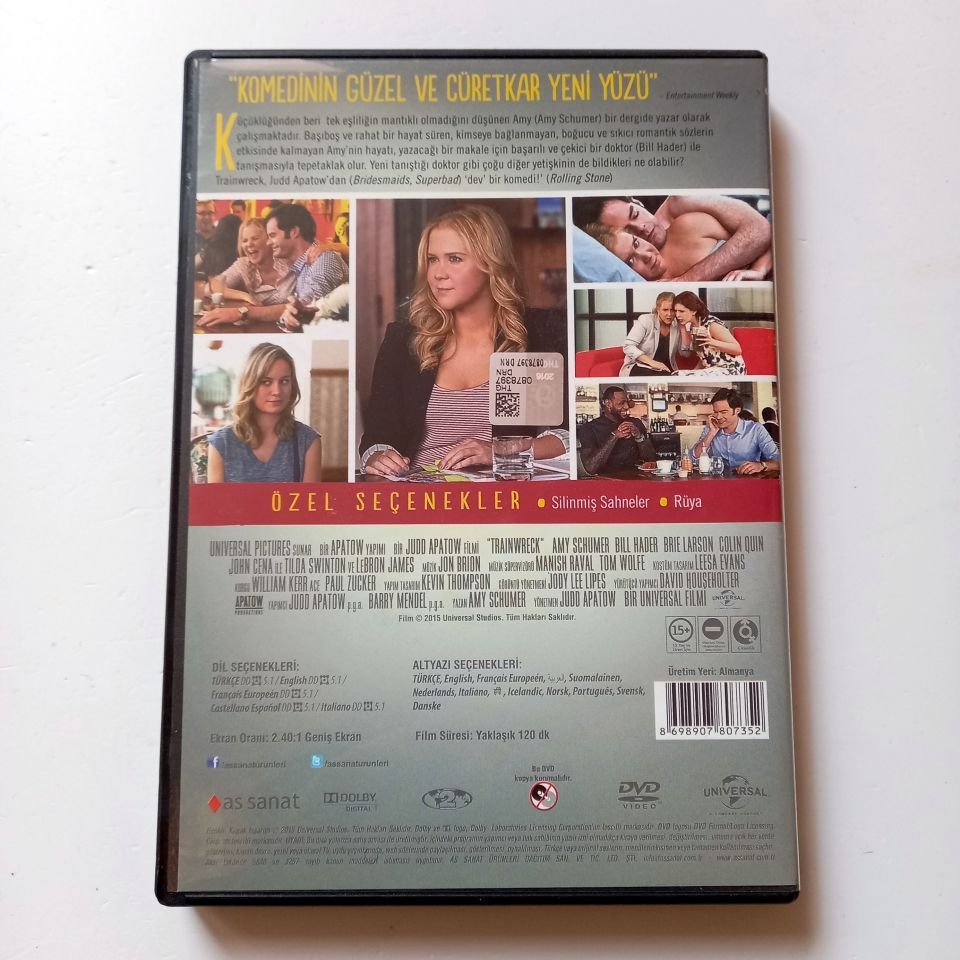 AŞK KAZASI - TRAINWRECK - AMY SCHUMER, BILL HADER, YÖN.: JUDD APATOW- DVD 2.EL