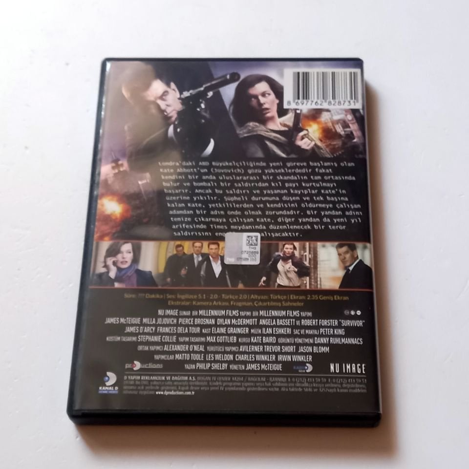 SURVIVOR / ÖLÜMCÜL TAKİP  - PIERCE BROSNAN, MILLA JOVOVICH - YÖN.: JAMES MACTEIGUE - DVD 2.EL