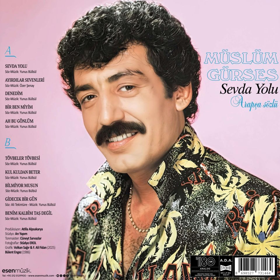 MÜSLÜM GÜRSES - SEVDA YOLU (1986) - LP 180GR 2025 BASIM SIFIR PLAK