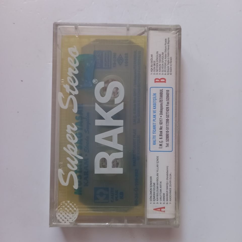 MUSTAFA SAĞYAŞAR - KARAM /ELVEDA SEVGİLİM (1986) - KASET SIFIR