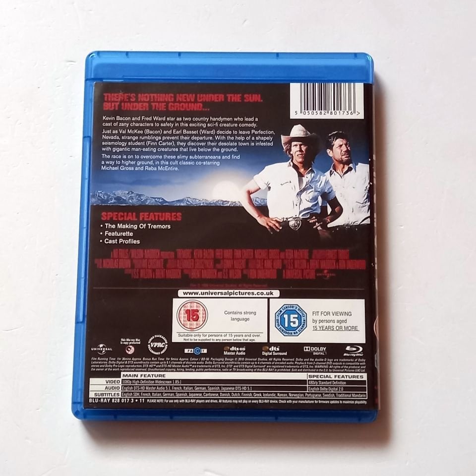 TREMORS - KEVIN BACON,FRED WARD - YÖN.: RON UNDERWOOD - BLU-RAY REGION FREE 2.EL TÜRKÇE ALTYAZI YOKTUR