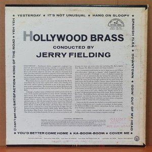 JERRY FIELDING - HOLLYWOOD BRASS (1966) - LP 2.EL PLAK